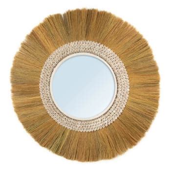 Miroir Rond En Fibre De Coco D Cebu Maisons Du Monde