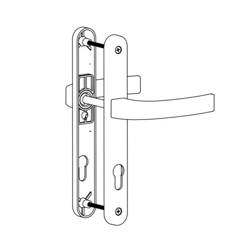 DOOR HANDLE AL POZNAN 92 MM AXIS 30 MM LONG OVAL GOLD FINISH Windoform