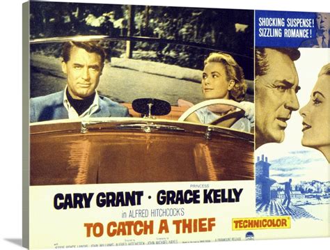 To Catch A Thief - Movie Poster Wall Art, Canvas Prints, Framed Prints ...