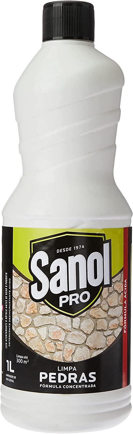 Limpa Pedras Sanol Pró 1 Litro Branco Amazon br