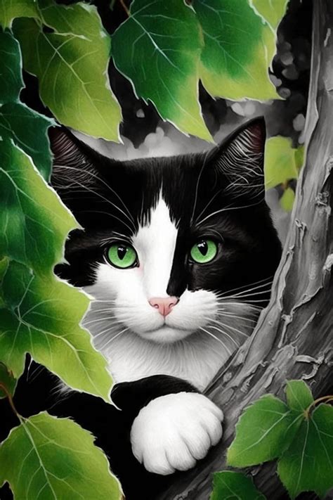 Amazon Rmsgozo D Black White Cat Diamond Painting Kits Summer