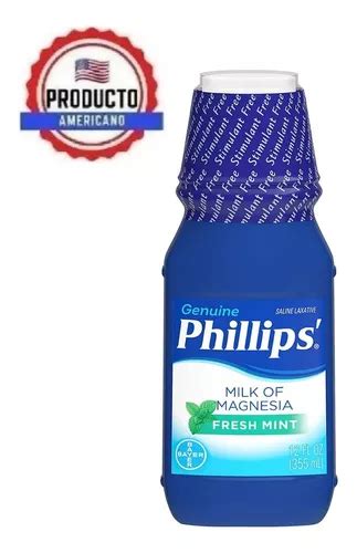 Phillips Leche De Magnesia 355 Ml Sabor Menta Fresca Bayer Envío gratis