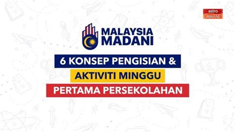 Infografik 6 Konsep Pengisian And Aktiviti Minggu Pertama Persekolahan