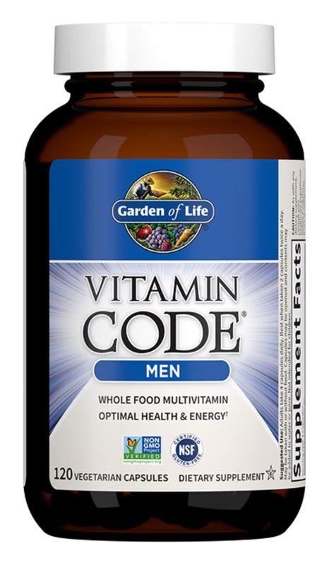 Garden Of Life Raw Vitamin Code Men 120 Vegetarian Capsules My Dr Xm