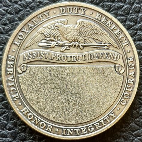 Challenge Coin Us Army Mp Military Police Engraving Etsy