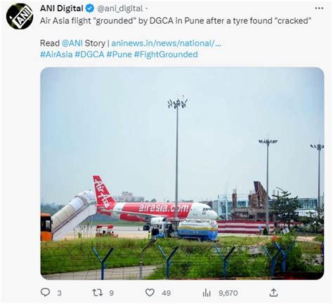 एयर एशिया के विमान का टायर फटा परिचालन रोका गया Air Asia Plane S