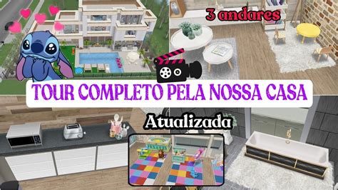 {🏡}tour Completo Pela Nossa Mansão De 3 Andares🥰the Sims Freeplay💚 Ep