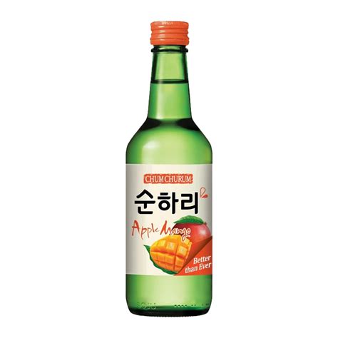 Soju Flavor In Apple Mango 韩国烧酒 苹果芒果口味 4x360ml Bottles 소주 Drinkland