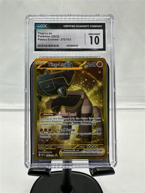 Ting Lu Ex 275 Paldea Evolved Cgc 10 1st Edition Collectibles