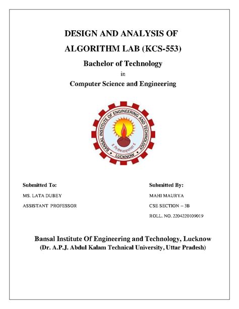 Important Notes Of Physics B Tech CSE 2nd Year DESIGN AND