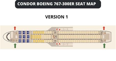 Boeing 767 300 Seat Map With Airline Configuration