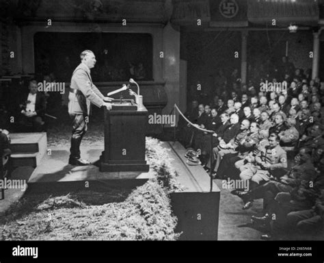 German Dictator Adolph Hitler Speaks At Nuremberg Nazi Party Congress