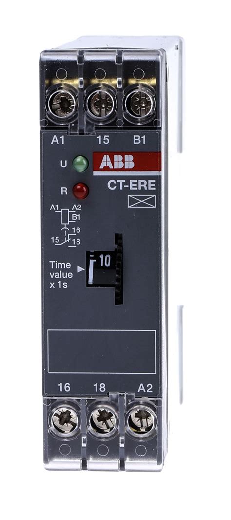 ABB SPDT Timer Relay ON Delay 200 240 V Ac 24V Ac Dc 0 1 10s