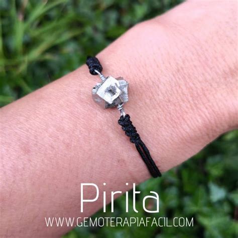 Pulsera de pirita en bruto Gemoterapia Fácil Tienda de minerales online