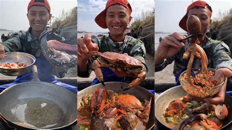 Fisherman Dagang Boiled Breaded Crab Octopus Octopus Feet Scallop