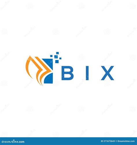 BIX Credit Repair Accounting Logo Design On White Background BIX