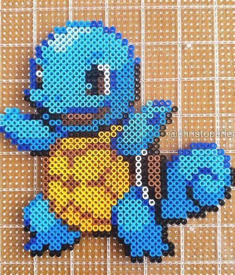 Squirtle Pokemon Perler Fuse Beads By Christoperler Pokemon Perler