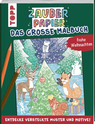 Zauberpapier Das Gro E Malbuch Frohe Weihnachten Frech Verlag