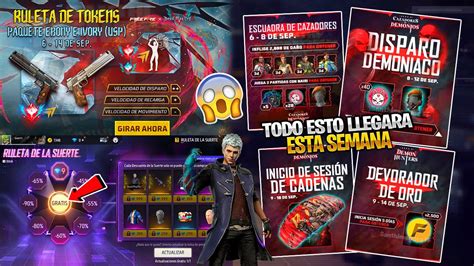 Proximos Nuevos Eventos Para Free Fire Latam Ruleta De La Suerte