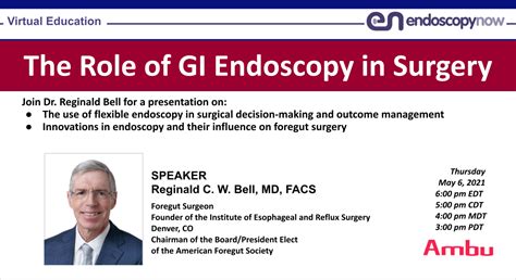 Live Webinar The Role Of Gi Endoscopy In Surgery Endoscopynow