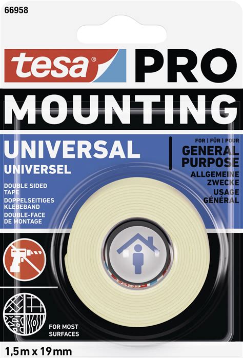 Tesa Mounting Pro Universal 66958 00000 00 Montažni Trak Bela D X Š 1