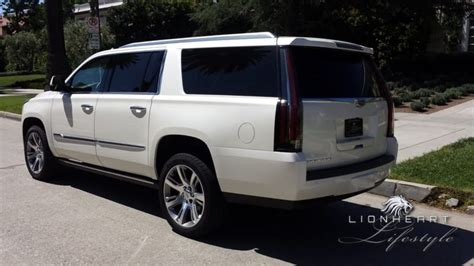 Cadillac Escalade (White) Rental in Los Angeles - Lion Heart Lifestyle