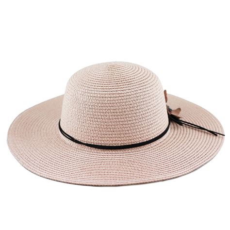 Womens Floppy Summer Sun Beach Wide Brim Straw Hat Ebay