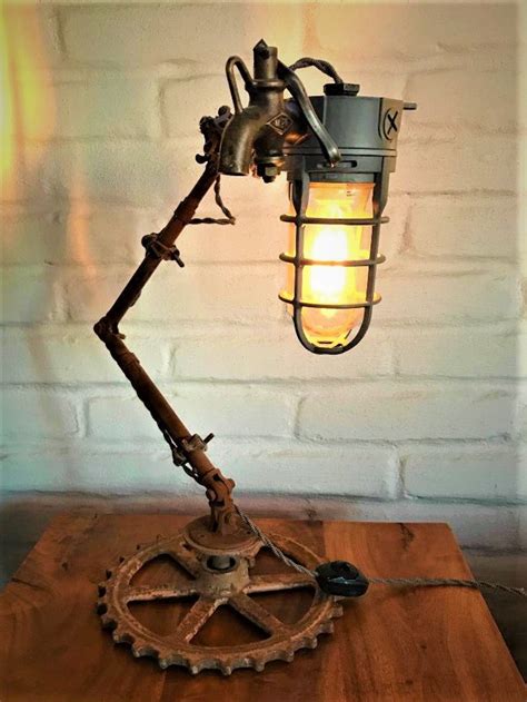 Steampunk Lamp Theme Machine Light Etsy In 2020 Steampunk Lamp