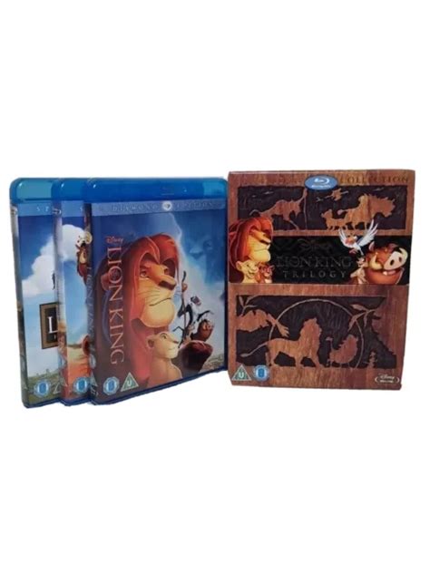 Lion King Bluray Trilogy 1 3 1 2 3 Box Set Disney Simbas Pride Hakuna