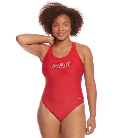 Dolfin Lifeguard Women S Plus Size Solid Hp Back One Piece Swimsuit At