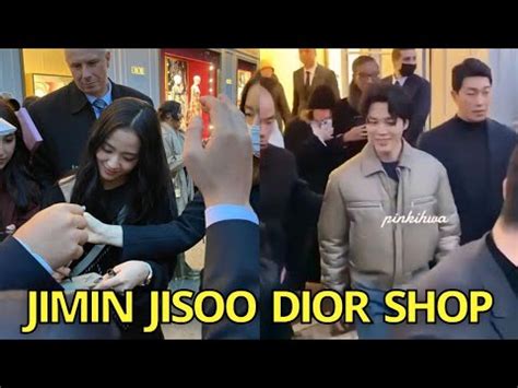 Jimin Jisoo At Dior Pop Up Store Event In London Jimin Meets Jisoo