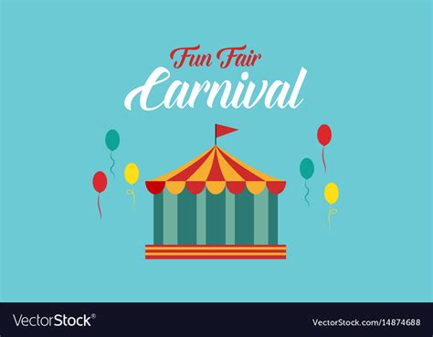 Carnival Funfair Background Style Royalty Free Vector Image