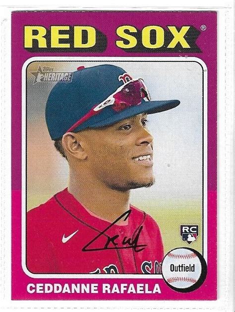 Ceddanne Rafaela Boston Red Sox Topps Heritage Base Rc Ebay