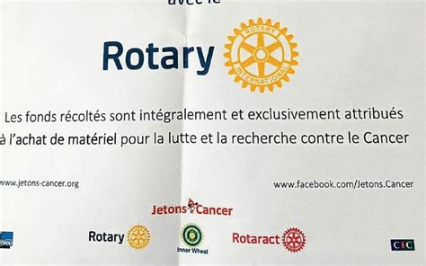 Le Rotary Lance Son Op Ration Jetons Le Cancer Quimper Samedi