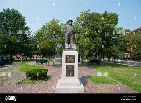 The Lou Costello statue in Paterson, NJ, in Lou Costello Park Stock ...