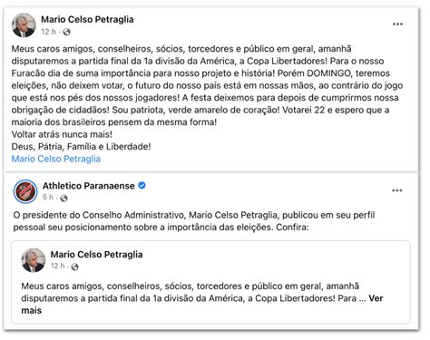 Presidente do Atlético PR declara apoio a Bolsonaro