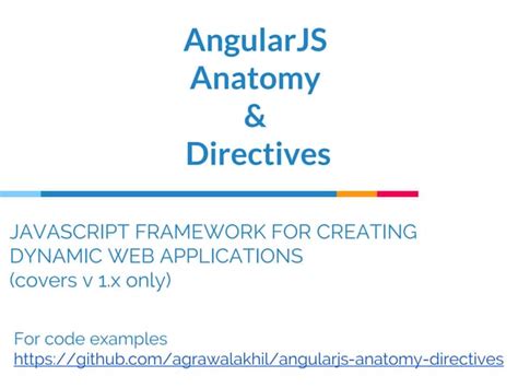 Angularjs Anatomy And Directives Ppt