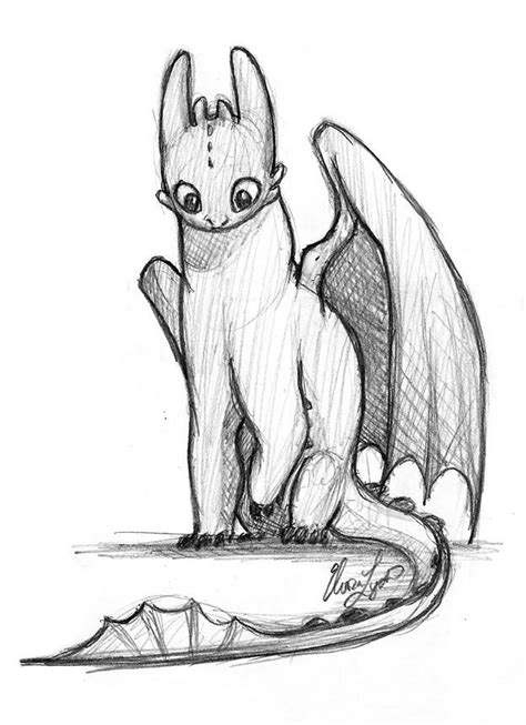 Toothless How To Train Your Dragon Drawn By Elora Lyda