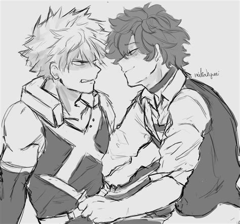 「oh My God Ive Had This Villain Deku X Hero Kacchan Sketch F」mikaの漫画