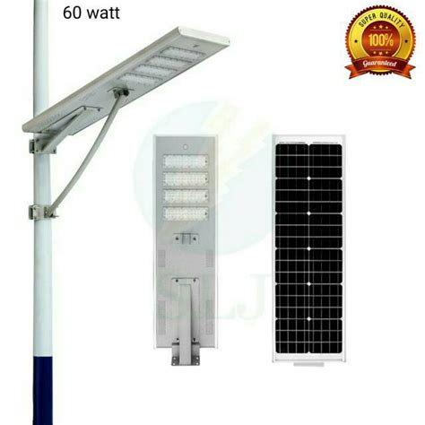 Jual Lampu Jalan Led Solar Cell All In One W Lampu Pju Solar Panel