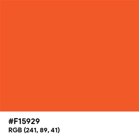 #F15929 color name is Halloween Orange