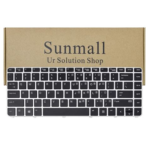 Sunmall Replacement Keyboard With Backlit Compatible With Hp Elitebook