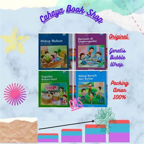 Jual Buku Paket Tematik Terpadu A B C D Kelas 2 SD K13 Quadra Jakarta