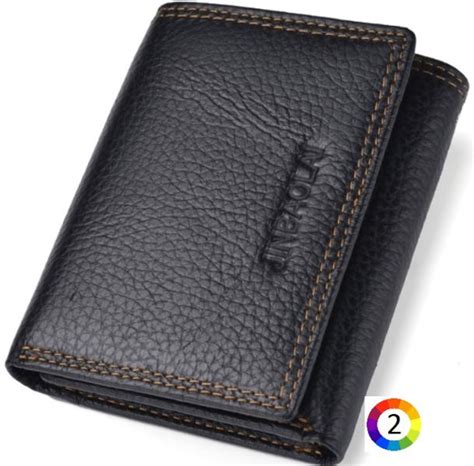 JINBAOLAI Retro Мъжки портфейл от естествена кожа Портмонета, портфейли ...