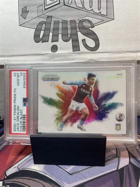 Jack Grealish Color Blast Case Hit Ssp Psa Gemmes Comme Neuf