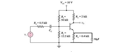 Solved A A Da Verilen Ortak Emet Rl Devrelerin Ac Chegg