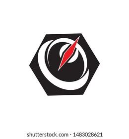 Compas Logo Symbol Vector Stock Vector (Royalty Free) 1483028621 ...