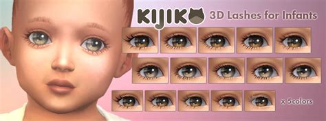 Favorite Sims Lashes For All Ages Colorful Lashes Glamorous