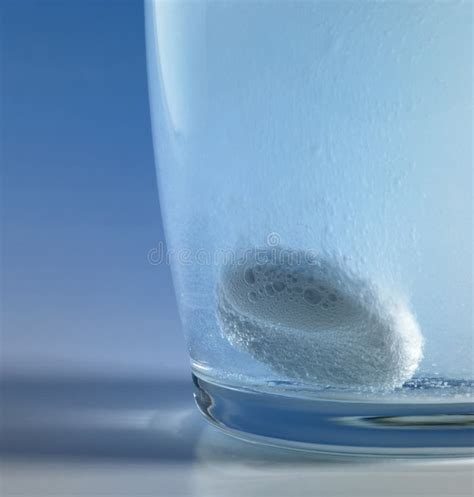 Fizzy Tablet In A Glass Of Water Stock Image Image Of Lifestyle