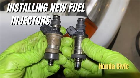 How To Install New Fuel Injectors Honda Civic Youtube